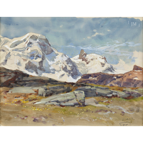 The Breithorn and Klein Matterhorn, Zermatt, Switzerland
